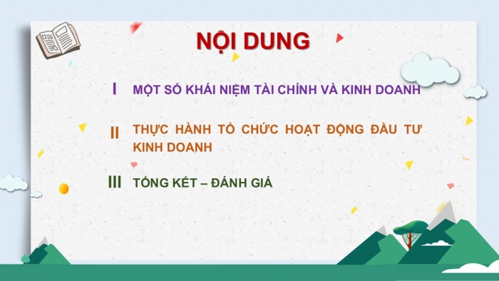 Giáo án PPT Toán 6 cánh diều Thực hành trải nghiệm Chủ đề 1: Đầu tư kinh doanh