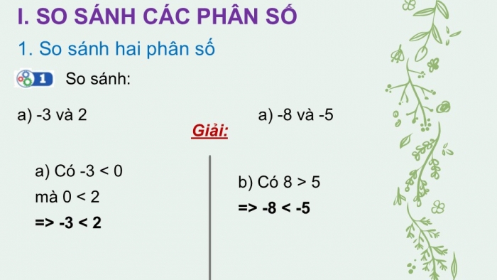 Giáo án PPT Toán 6 cánh diều Bài 2: So sánh các phân số. Hỗn số dương