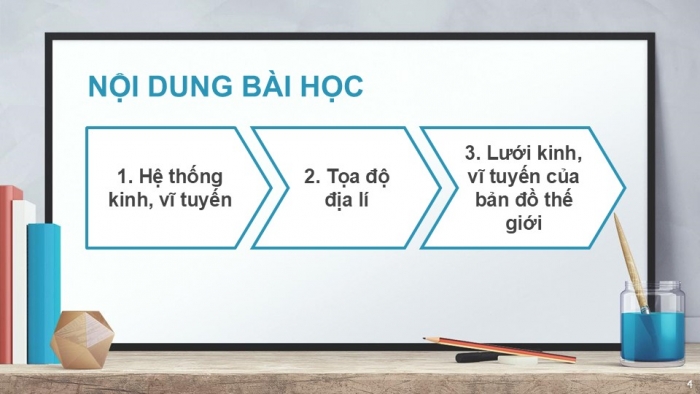 Giáo án PPT Địa lí 6 chân trời Bài 1: Hệ thống kinh, vĩ tuyến và toạ độ địa lí