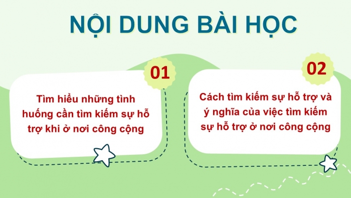 Giáo án PPT Đạo đức 2 kết nối Bài 13: Tìm kiếm sự hỗ trợ ở nơi công cộng