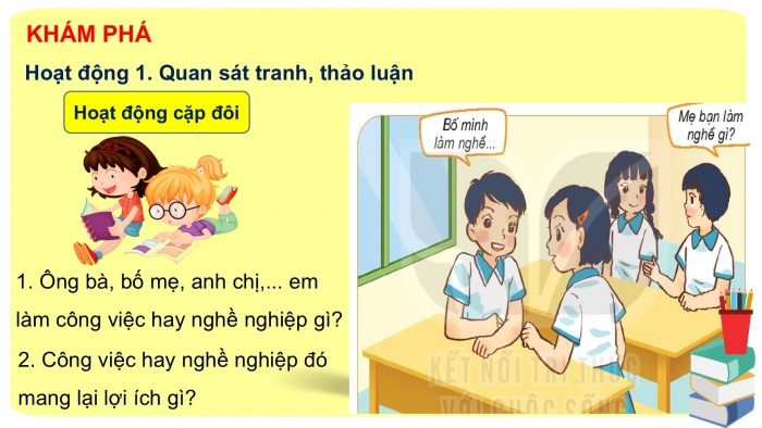 Giáo án PPT Tự nhiên và Xã hội 2 kết nối Bài 2: Nghề nghiệp của người lớn trong gia đình