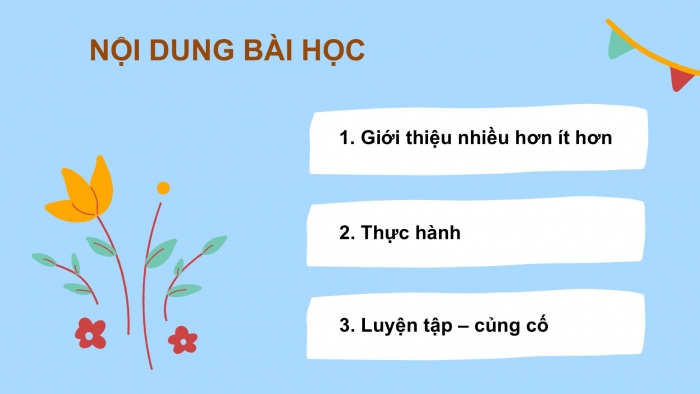 Giáo án PPT Toán 2 chân trời bài Nhiều hơn hay ít hơn bao nhiêu