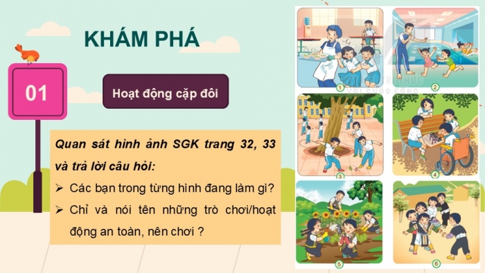 Giáo án PPT Tự nhiên và Xã hội 2 kết nối Bài 8: An toàn khi ở trường