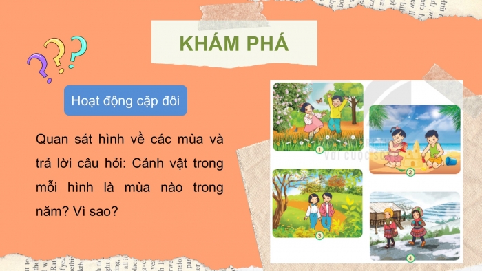 Giáo án PPT Tự nhiên và Xã hội 2 kết nối Bài 28: Các mùa trong năm