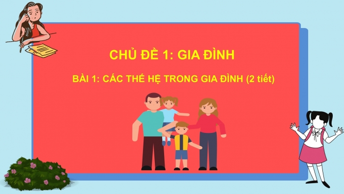 Giáo án PPT Tự nhiên và Xã hội 2 cánh diều Bài 1: Các thế hệ trong gia đình