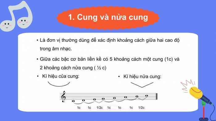 Giáo án PPT Âm nhạc 6 chân trời Tiết 15: Bài đọc nhạc số 4, Cung và nửa cung