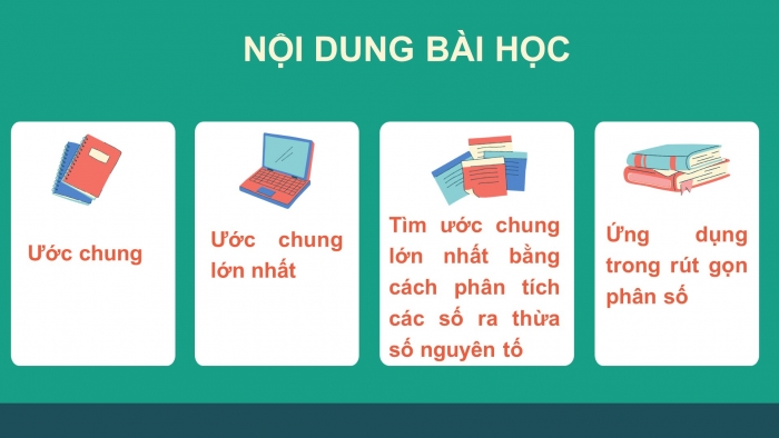 Giáo án PPT Toán 6 chân trời Bài 12: Ước chung. Ước chung lớn nhất