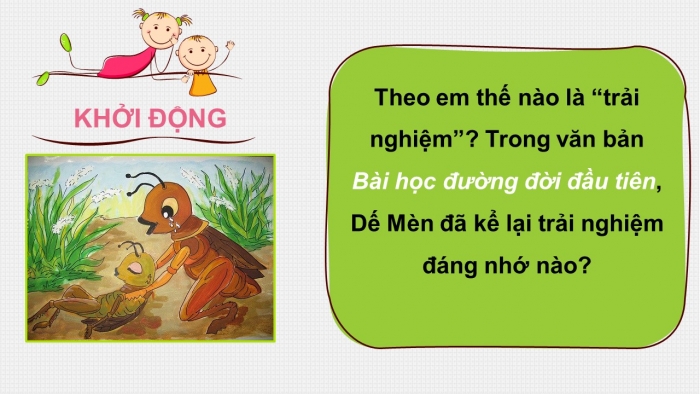 Giáo án PPT Ngữ văn 6 kết nối Bài 1: Viết bài văn kể lại một trải nghiệm của em