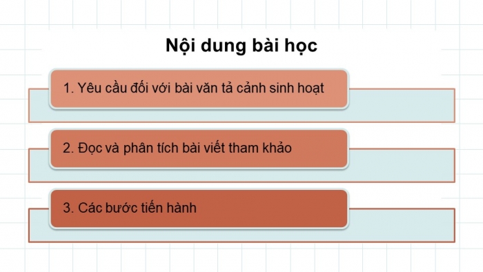 Giáo án PPT Ngữ văn 6 kết nối Bài 5: Viết bài văn tả cảnh sinh hoạt