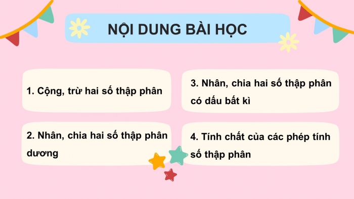 Giáo án PPT Toán 6 chân trời Bài 2: Các phép tính với số thập phân