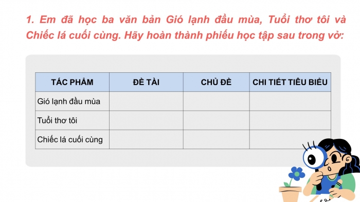 Giáo án PPT Ngữ văn 6 chân trời Bài 6: Ôn tập