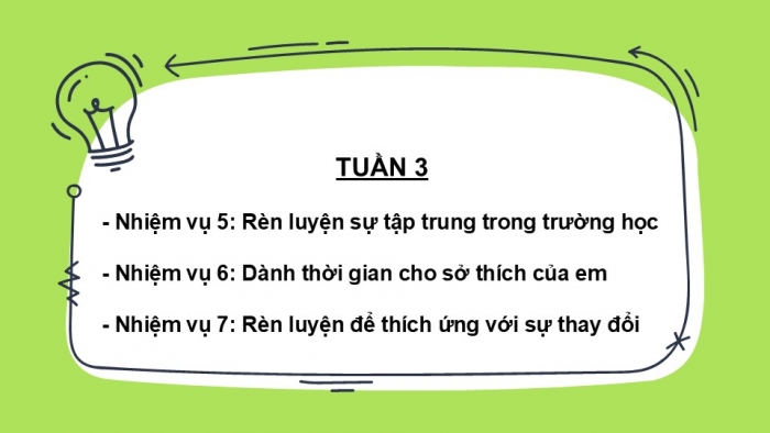 Giáo án PPT HĐTN 6 chân trời Chủ đề 1 Tuần 3