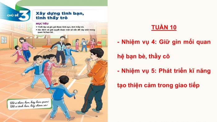 Giáo án PPT HĐTN 6 chân trời Chủ đề 3 Tuần 10