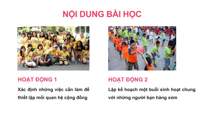 Giáo án PPT HĐTN 6 kết nối Tuần 21: Thiết lập quan hệ với cộng đồng