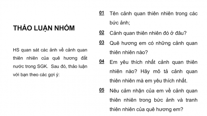 Giáo án PPT HĐTN 6 kết nối Tuần 25: Khám phá cảnh quan thiên nhiên