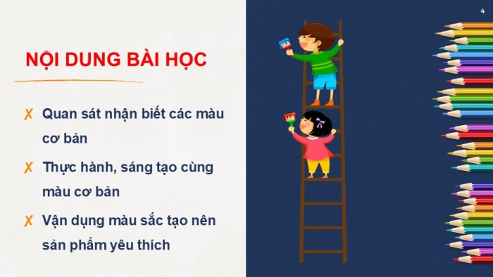 Giáo án PPT Mĩ thuật 2 cánh diều Bài 1: Vui chơi với màu