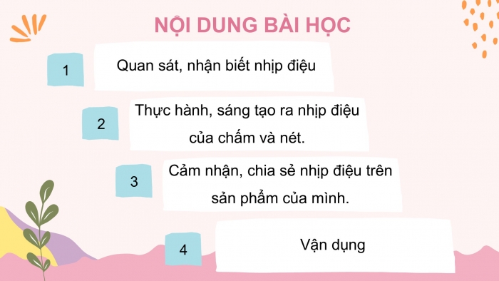 Giáo án PPT Mĩ thuật 2 cánh diều Bài 12: Làm quen với nhịp điệu