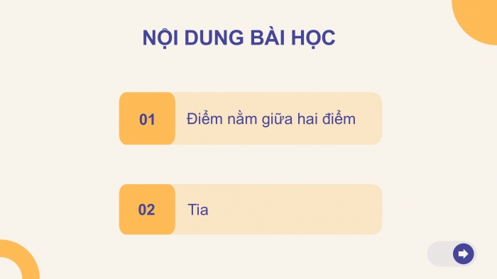 Giáo án PPT Toán 6 kết nối Bài 33: Điểm nằm giữa hai điểm. Tia