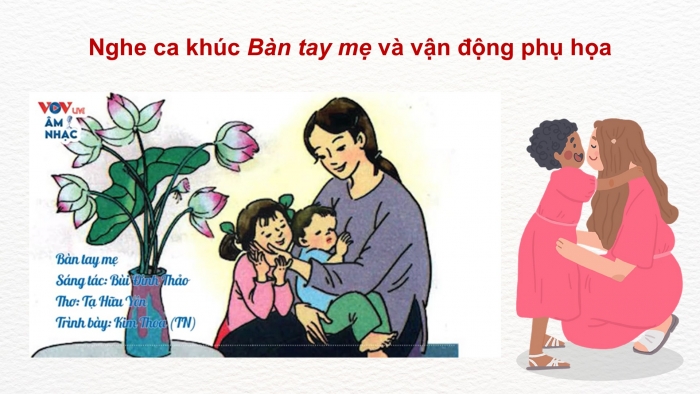 Giáo án điện tử Âm nhạc 5 cánh diều Tiết 23: Hát Cho con