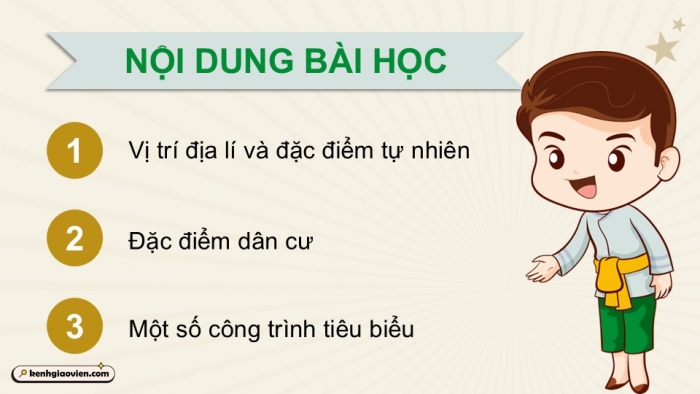 Giáo án điện tử Lịch sử và Địa lí 5 chân trời Bài 19: Vương quốc Cam-pu-chia