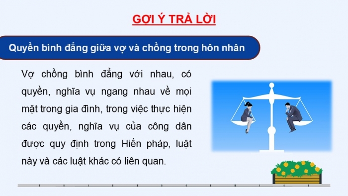 Giáo án điện tử Kinh tế pháp luật 12 cánh diều Bài 10: Quyền và nghĩa vụ của công dân trong hôn nhân và gia đình