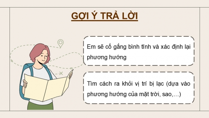 Giáo án điện tử Quốc phòng an ninh 12 cánh diều Bài 7: Tìm và giữ phương hướng