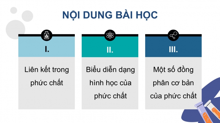 Giáo án điện tử chuyên đề Hoá học 12 kết nối Bài 8: Liên kết và cấu tạo của phức chất