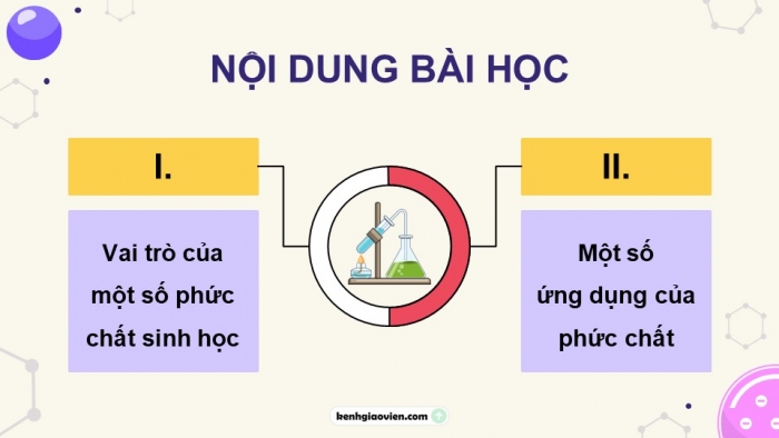 Giáo án điện tử chuyên đề Hoá học 12 kết nối Bài 9: Vai trò và ứng dụng của phức chất