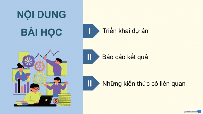 Giáo án điện tử chuyên đề Công nghệ 12 Điện - Điện tử Kết nối Bài 9: Triển khai và báo cáo kết quả dự án thiết kế và chế tạo robot tự hành