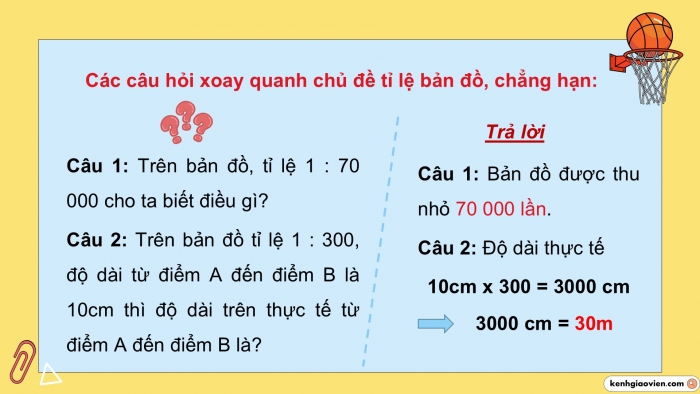 Giáo án PPT dạy thêm Toán 5 Kết nối bài 37: Tỉ lệ bản đồ và ứng dụng