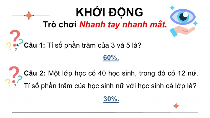 Giáo án PPT dạy thêm Toán 5 Kết nối bài 40: Tìm tỉ số phần trăm của hai số