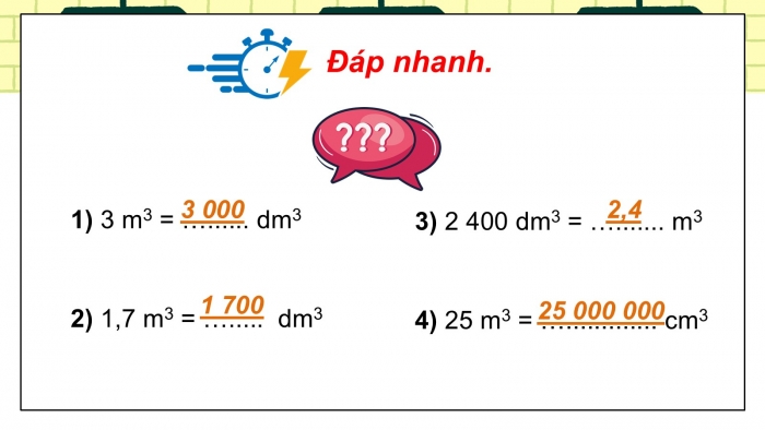 Giáo án PPT dạy thêm Toán 5 Kết nối bài 47: Mét khối