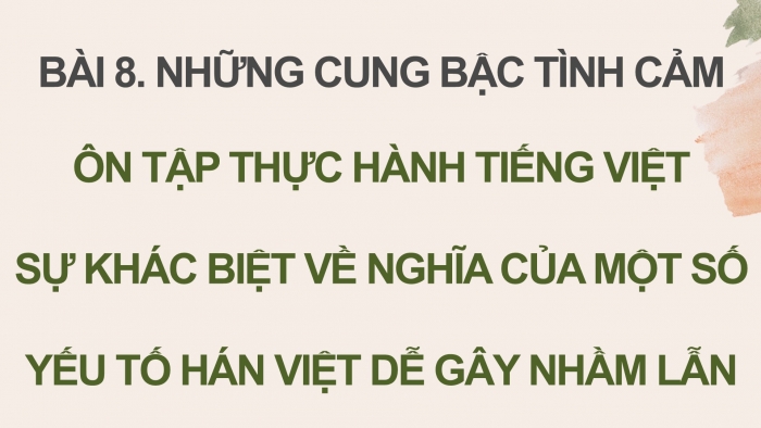 Giáo án PPT dạy thêm Ngữ văn 9 Chân trời bài 8: Ôn tập thực hành tiếng Việt