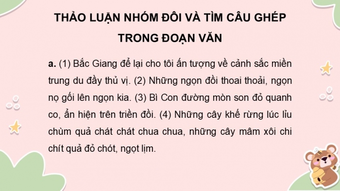 Giáo án điện tử Tiếng Việt 5 kết nối Bài 21: Luyện tập về câu ghép