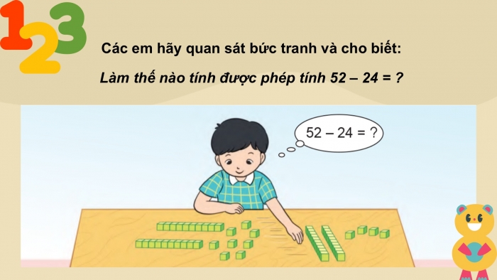 Giáo án PPT Toán 2 cánh diều bài Phép trừ (có nhớ) trong phạm vi 100