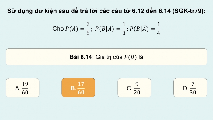 Giáo án điện tử Toán 12 kết nối Bài tập cuối chương VI