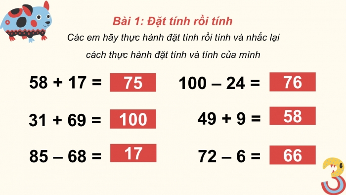 Giáo án PPT Toán 2 cánh diều bài Luyện tập chung (Chương 2 tr. 74)