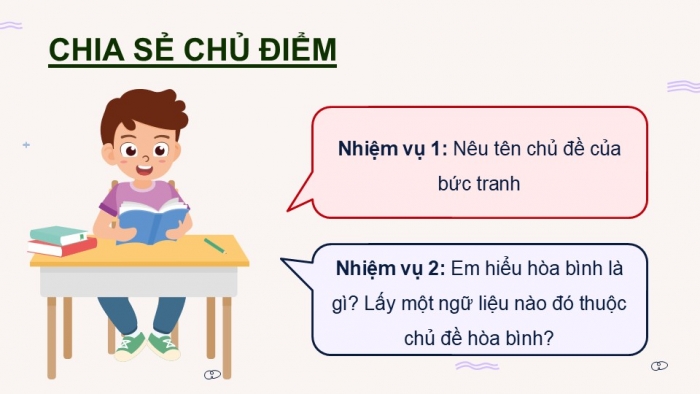 Giáo án điện tử Tiếng Việt 5 cánh diều Bài 16: Biểu tượng của hoà bình