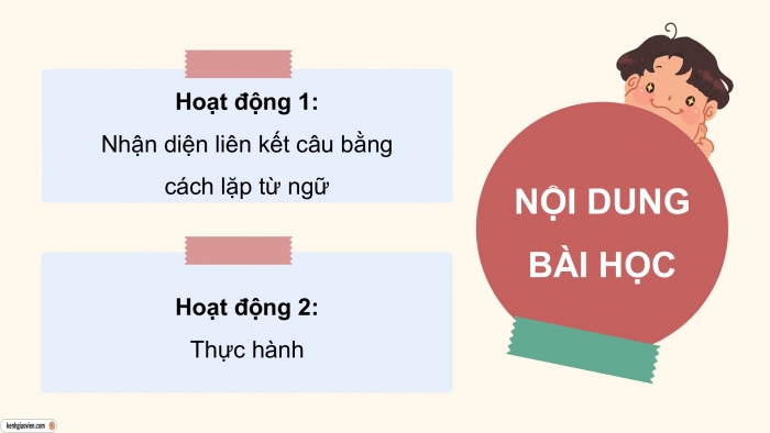 Giáo án điện tử Tiếng Việt 5 cánh diều Bài 16: Liên kết câu bằng cách lặp từ ngữ