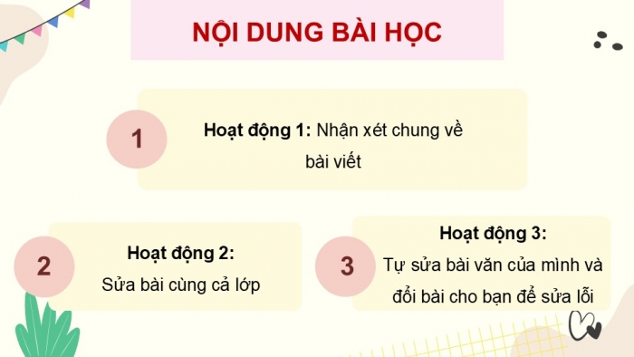 Giáo án điện tử Tiếng Việt 5 cánh diều Bài 18: Trả bài viết báo cáo công việc