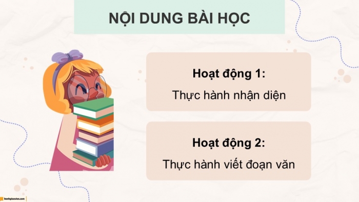 Giáo án điện tử Tiếng Việt 5 cánh diều Bài 18: Luyện tập liên kết câu bằng từ ngữ nối