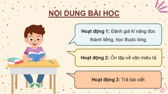 Giáo án điện tử Tiếng Việt 5 cánh diều Bài 19: Ôn tập cuối năm học (Tiết 5)