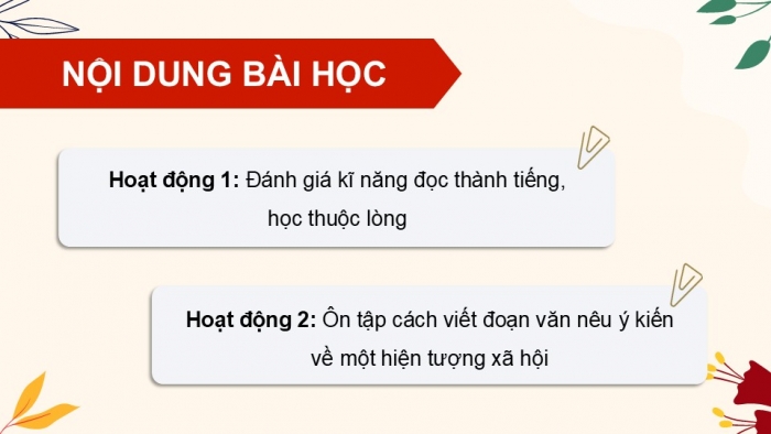 Giáo án điện tử Tiếng Việt 5 cánh diều Bài 19: Ôn tập cuối năm học (Tiết 8)