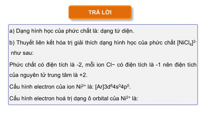 Giáo án điện tử chuyên đề Hoá học 12 cánh diều Bài 7: Liên kết và cấu tạo của phức chất