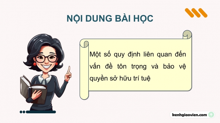 Giáo án điện tử Ngữ văn 12 kết nối Bài 8: Tôn trọng và bảo vệ quyền sở hữu trí tuệ