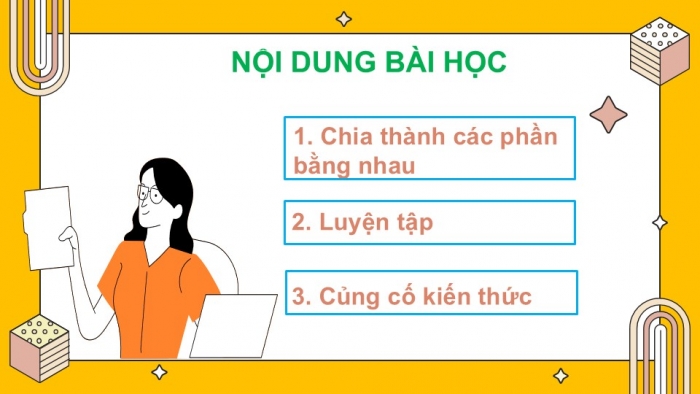 Giáo án PPT Toán 2 chân trời bài Phép chia