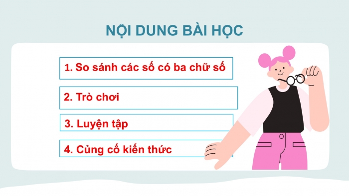 Giáo án PPT Toán 2 chân trời bài So sánh các số có ba chữ số