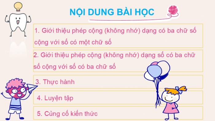 Giáo án PPT Toán 2 chân trời bài Phép cộng không nhớ trong phạm vi 1 000