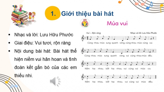 Giáo án PPT Âm nhạc 2 cánh diều Tiết 23: Hát Múa vui