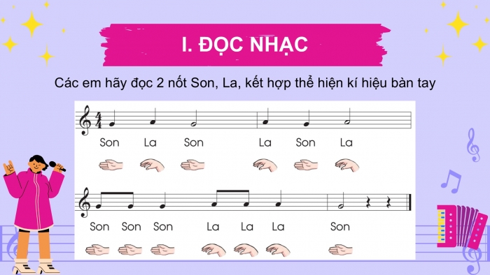 Giáo án PPT Âm nhạc 2 cánh diều Tiết 26: Đọc nhạc, Vận dụng – Sáng tạo Thể hiện nhịp điệu bằng ngôn ngữ